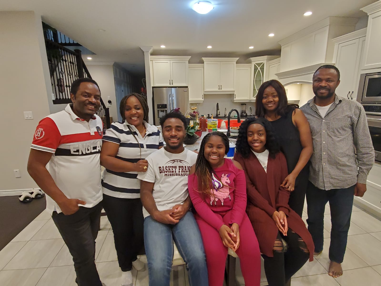 Family gathered together
